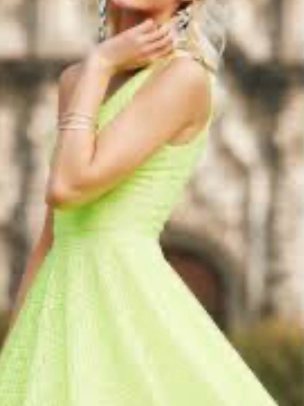 EXPRESS sleeveless dress in yellow
